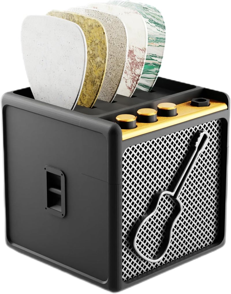 HOTCAN Guitar Pick Display Holder - Stylish Organizer for Music Enthusiasts and Musicians (Black) - Image 2
